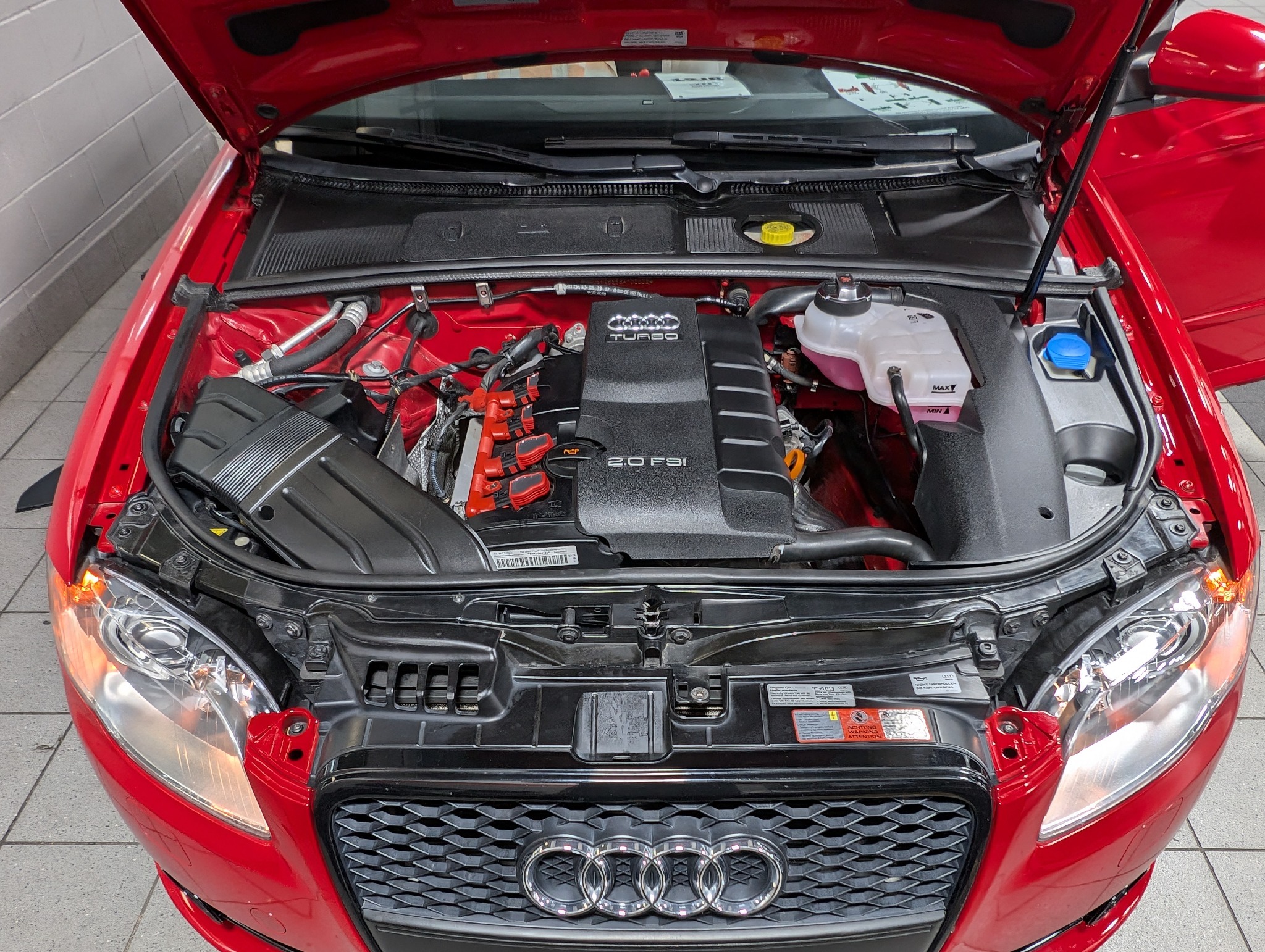 NSD concierge service — Audi engine bay